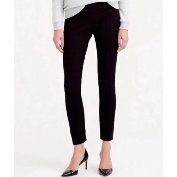 J Crew Black Wool Blend Cropped Minnie Pant Size 2 - Picture 1 of 9